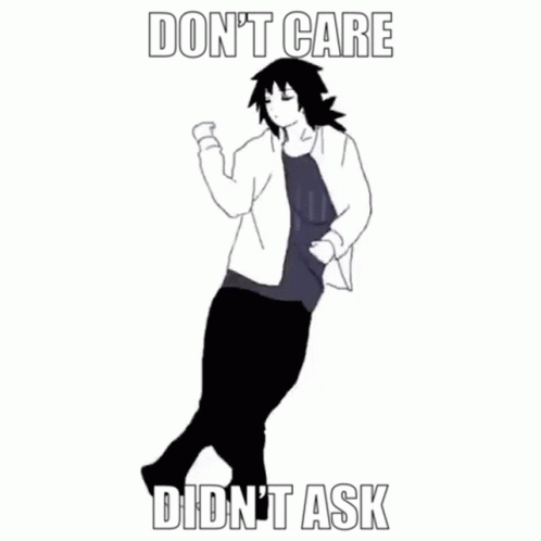 Dancing Giyu Dont Care Didnt Ask GIF