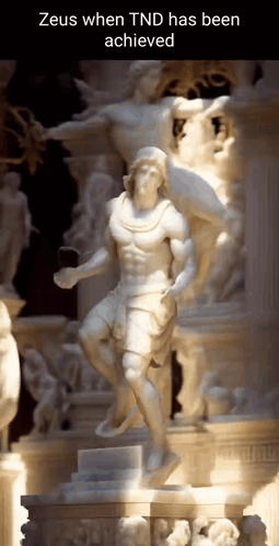 Dancing Greek Statue Zeus GIF