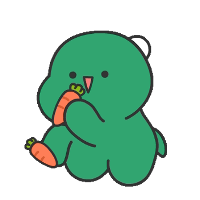 Dancing Green Dino Chubby GIF