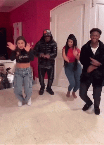 Dancing Group Woman In I Love You Crop Top GIF