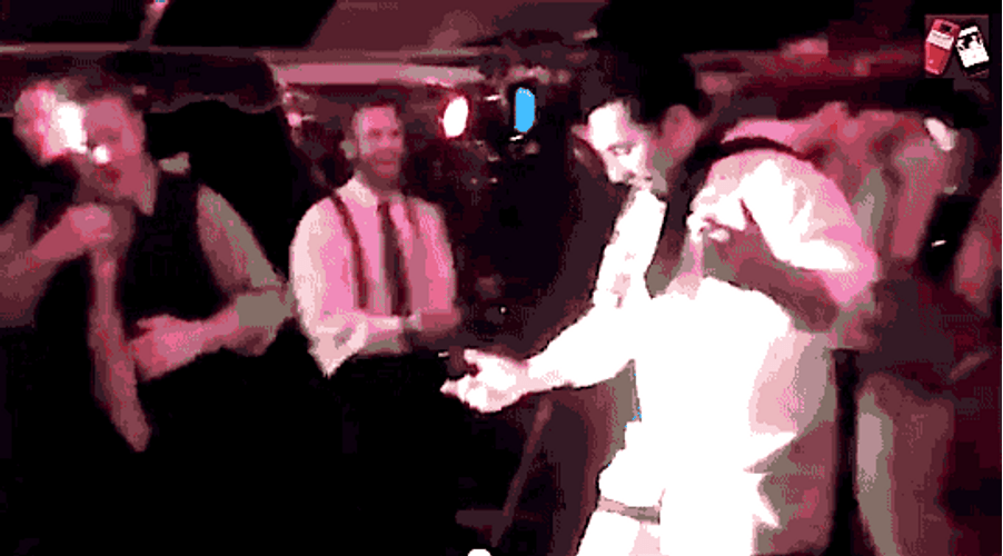 Dancing Guest Pants Falling Off Funny Wedding GIF