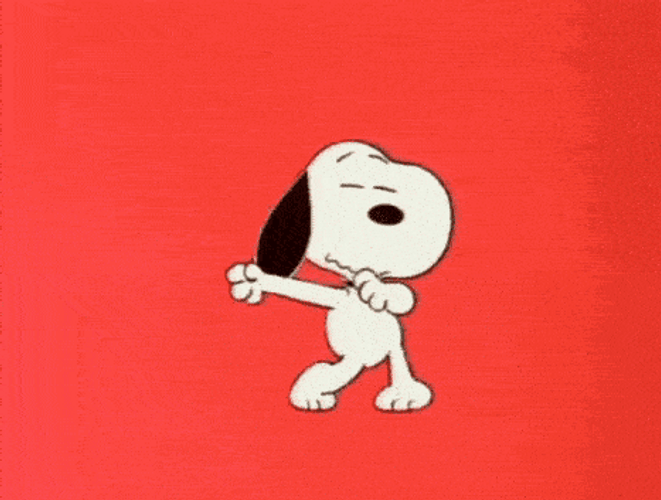 Dancing Happy Snoopy GIF