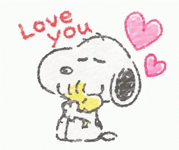 Dancing Head Sway Snoopy Love You GIF