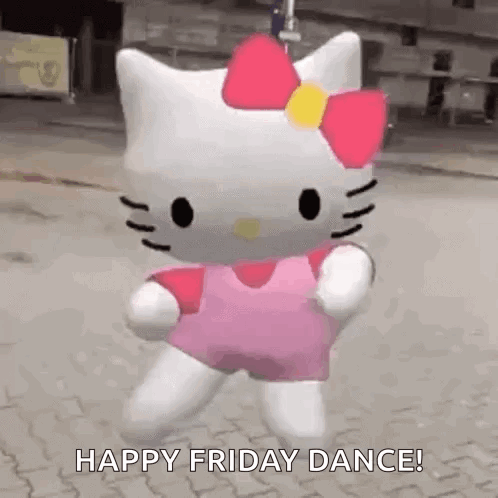 Dancing Hello Kitty Friday Meme GIF