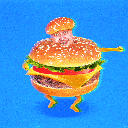 Dancing Human Hamburger GIF