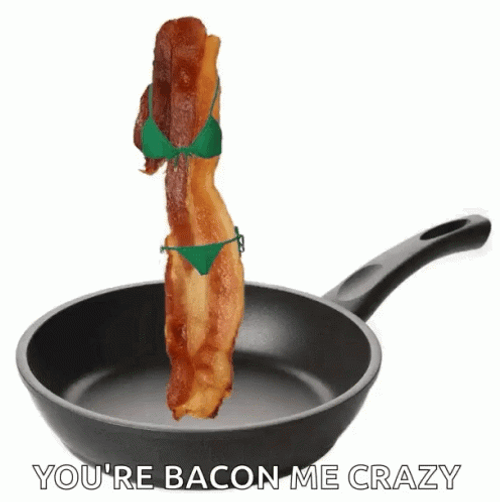 Dancing In Bikini Bacon GIF