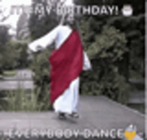 Dancing Jesus Birthday Christmas Meme GIF