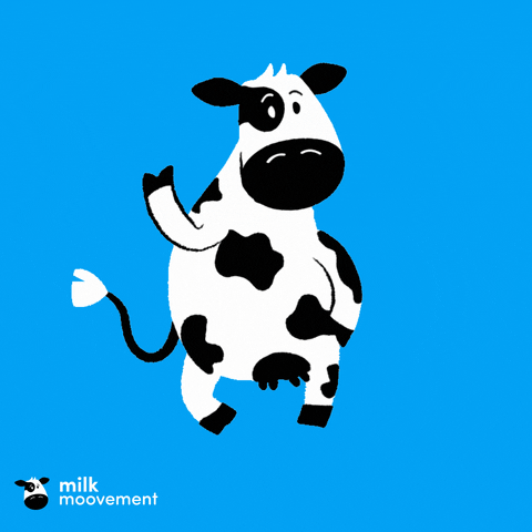 Dancing Jolly Moo Cartoon GIF