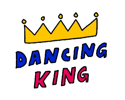 Dancing King with Yellow Crown