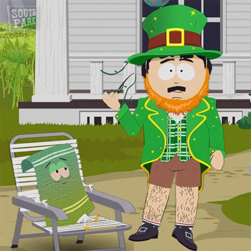 Dancing Leprechaun Randy Marsh South Park GIF