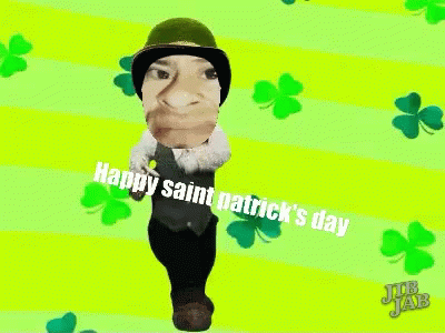 Dancing Leprechaun Four Leaf Clover Dance GIF