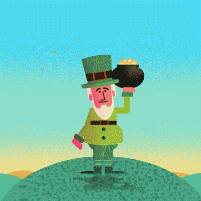 Dancing Leprechaun Ireland Luck GIF