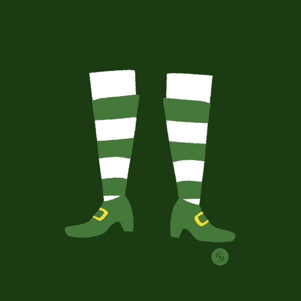 Dancing Leprechaun Legs Irish Dance GIF