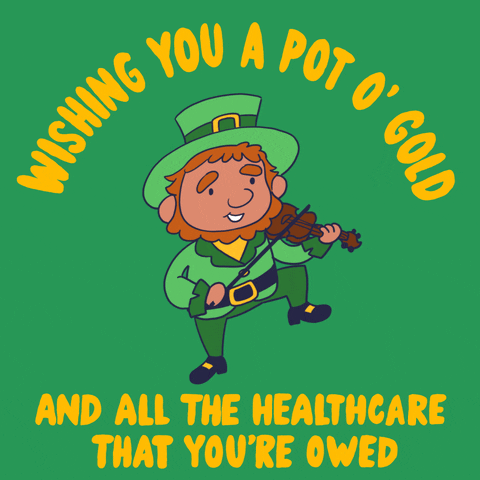 Dancing Leprechaun Playing Violin GIF