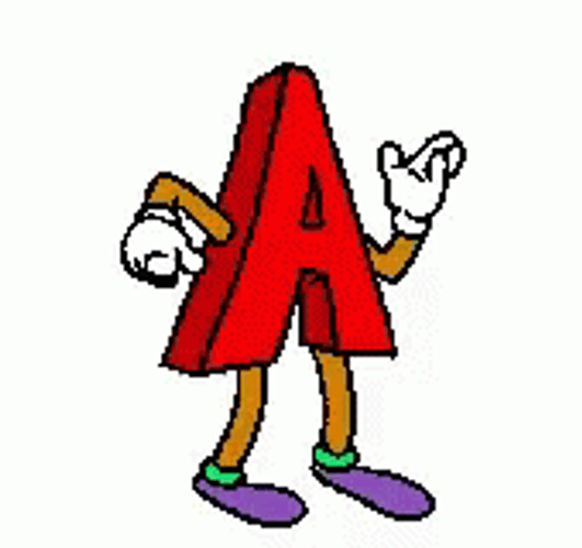 Dancing Letter A GIF