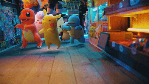 Dancing Lightning Pikachu GIF