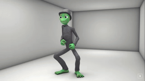 Dancing Lizard Alien GIF
