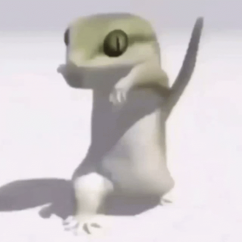 Dancing Lizard Boring Step GIF