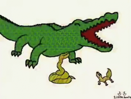 Dancing Lizard Crocodile Snake GIF