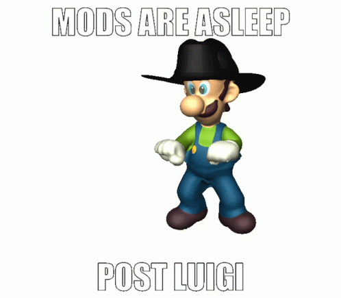 Dancing Luigi Moods Are Asleep GIF