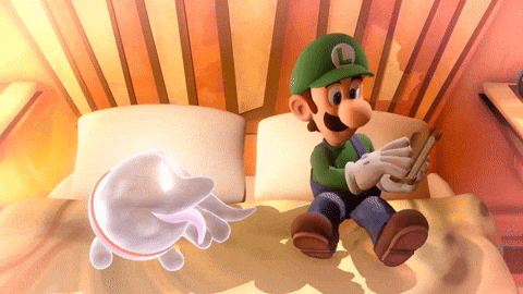 Dancing Luigi Reads Book And Fell Asleep GIF