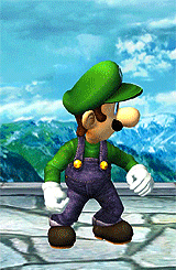 Dancing Luigi Stops Different Poses GIF