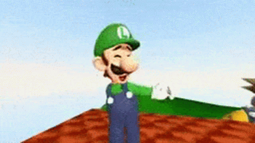Dancing Luigi While Singing Swaying Body GIF