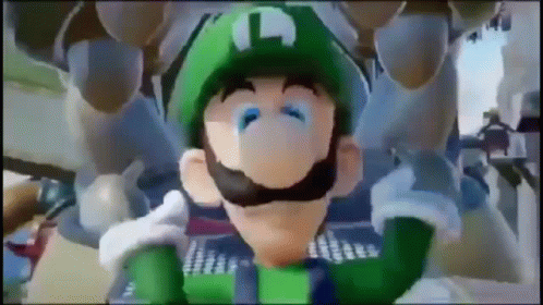 Dancing Luigi With Foot Work GIF