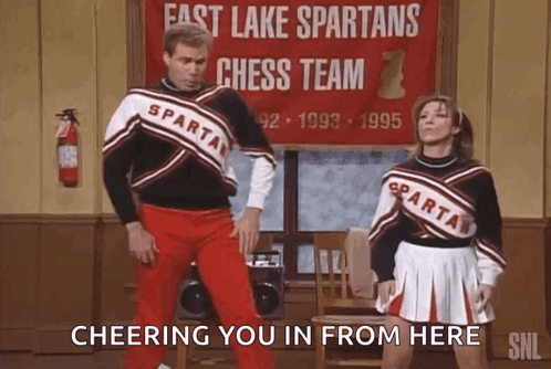 Dancing Man And Woman East Lake Spartans GIF