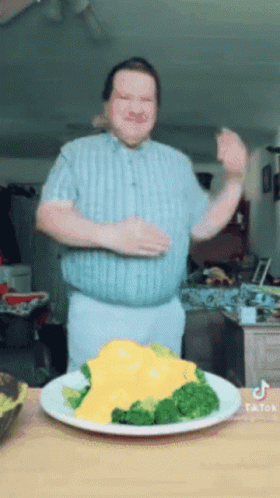Dancing Man Cheese Meme GIF