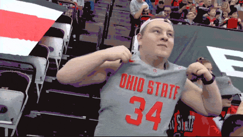 Dancing Man Wearing Ohio State Shirt GIF