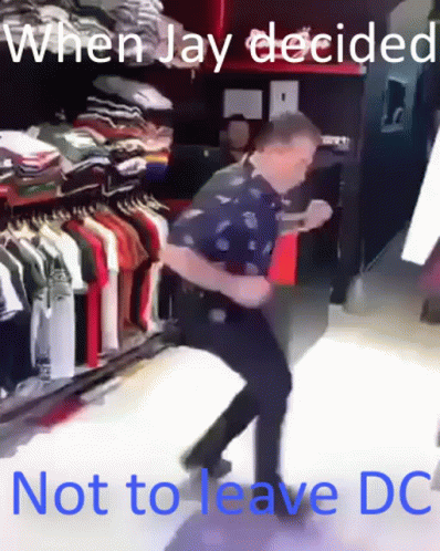 Dancing Man When Jay Decided Not To Leave DC GIF