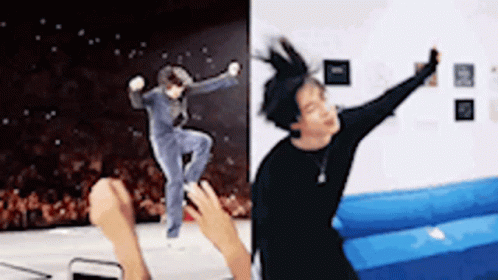 Jungkook Harry Styles Dancing Meme GIF