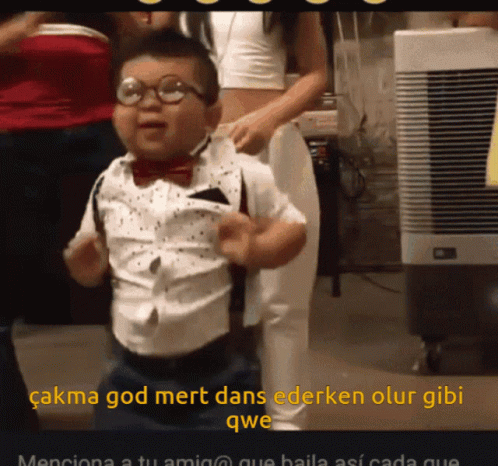 Cute Nerdy Boy Dancing Meme GIF