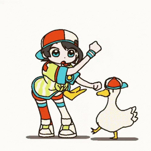 Adorable Kid Duck Animated Dancing Meme GIF