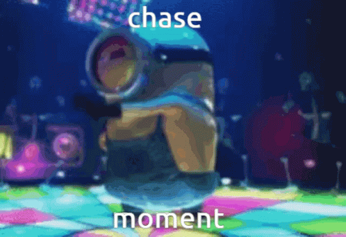 Dancing Minion Chase Moment GIF
