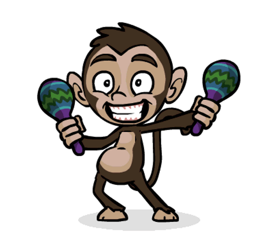 Dancing Monkey Cartoon GIF 