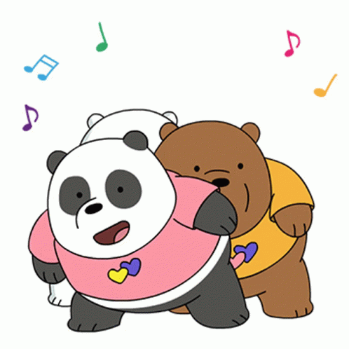 Dancing Panda Griz Ice Bear Alternate Rotation GIF