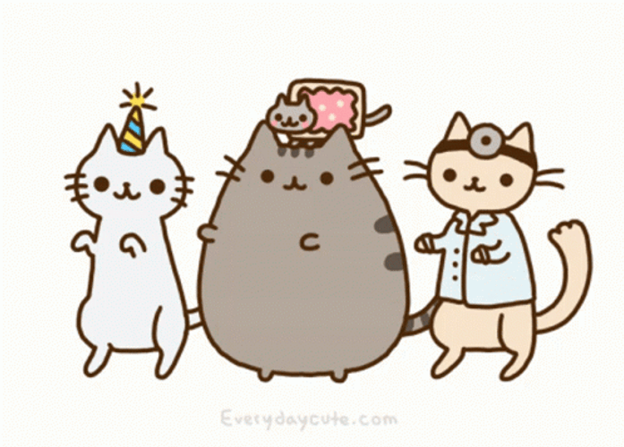 Dancing Party Cats GIF