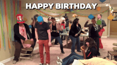 Dancing Party Funny Happy Birthday Meme GIF