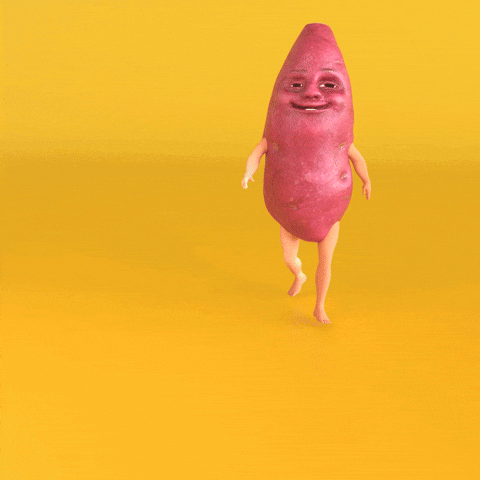 Dancing Potato Farting GIF