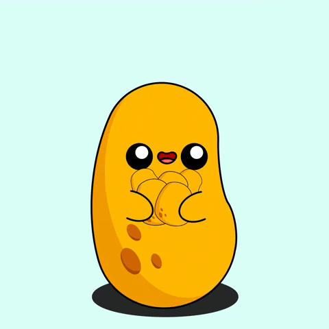 Dancing Potato Throwing Potato GIF