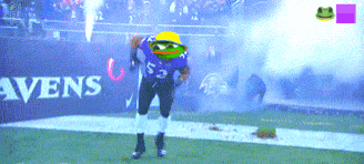 Dancing Ray Lewis With Pepe The Frog Face GIF