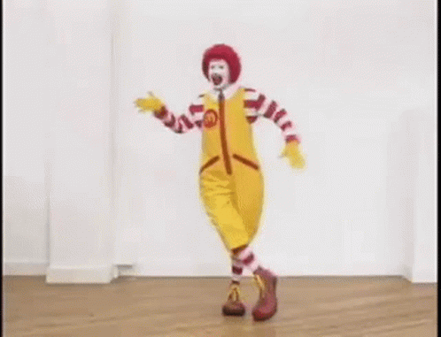 Dancing Ronald Mcdonald GIF