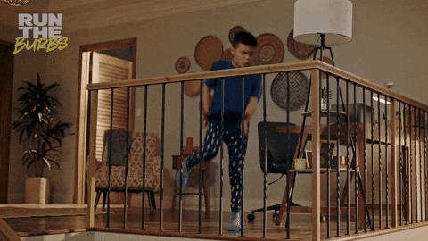 Dancing Running Man Run The Burbs GIF
