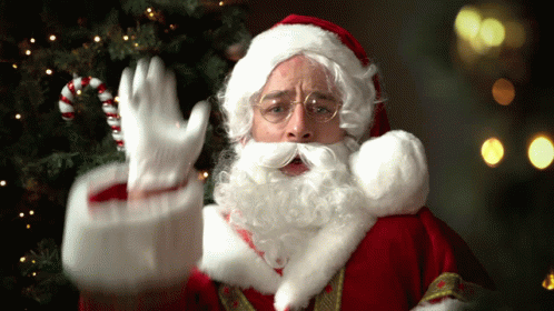 Dancing Santa Claus Glasses GIF