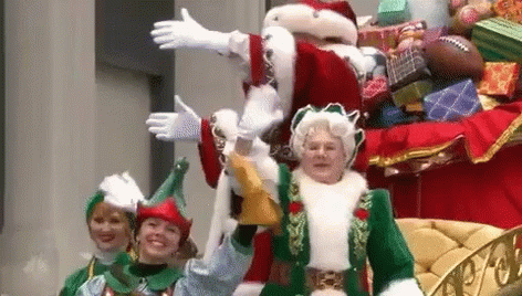 Dancing Santa Macy's Thanksgiving Day Parade GIF
