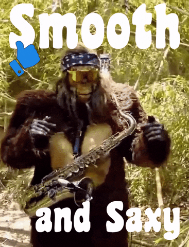 Dancing Sasquatch Bigfoot Saxophone GIF