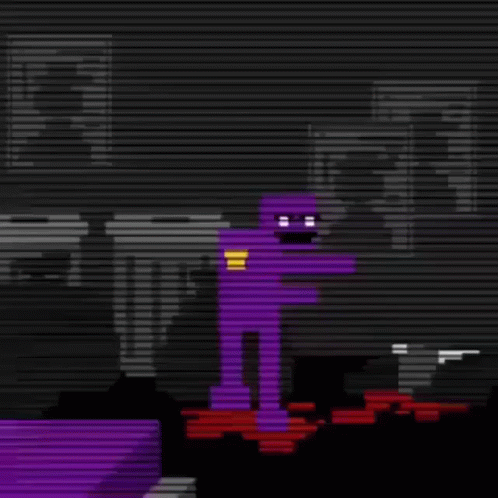 Dancing Scary Purple Guy In Place GIF