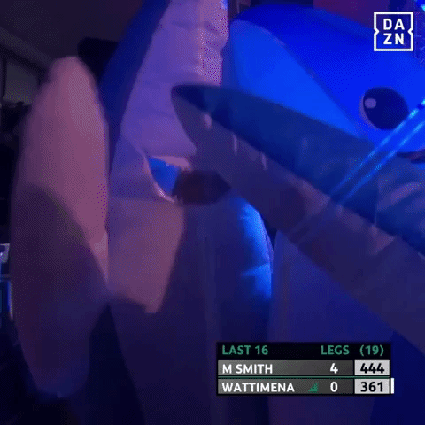 Dancing Shark Cheering For The Game GIF